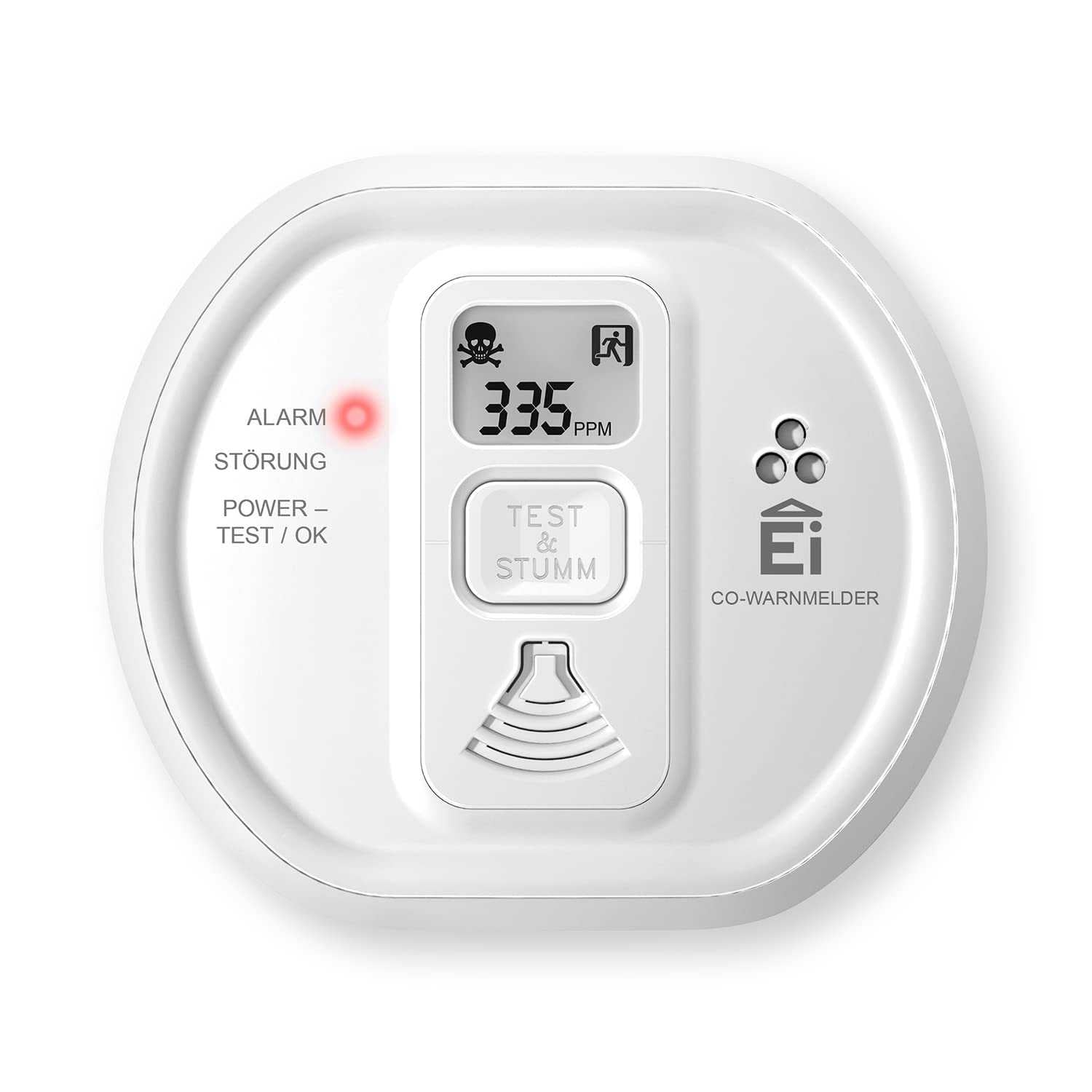 Ei Electronics Ei208D Kohlenmonoxid-Melder - Zuverlässiger CO-Melder mit LCD-Anzeige und Batterie Mesch Shop Ei Electronics Ei208D Kohlenmonoxid-Melder - Zuverlässiger CO-Melder mit LCD-Anzeige und Batterie Mesch Shop